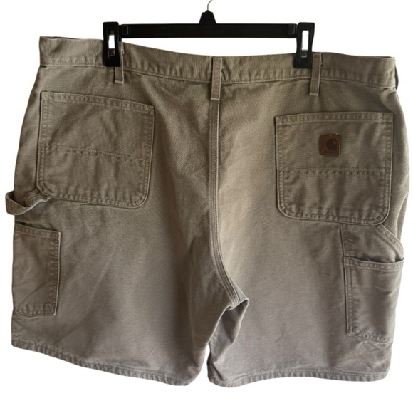 Carhartt Original Fit Carpenter Shorts- Gray/Khaki color. - Picture 1 of 7